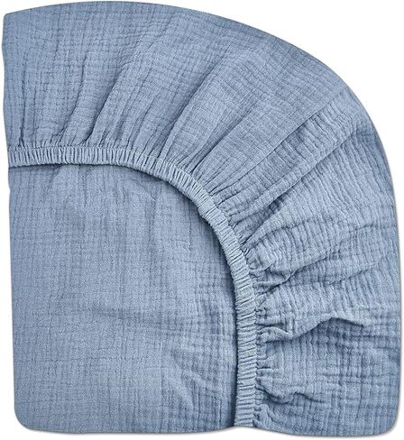 Thirty Ninth Street Baby Extra Soft Muslin Fitted Crib Sheet | 28" x 52" in Saudi Arabia