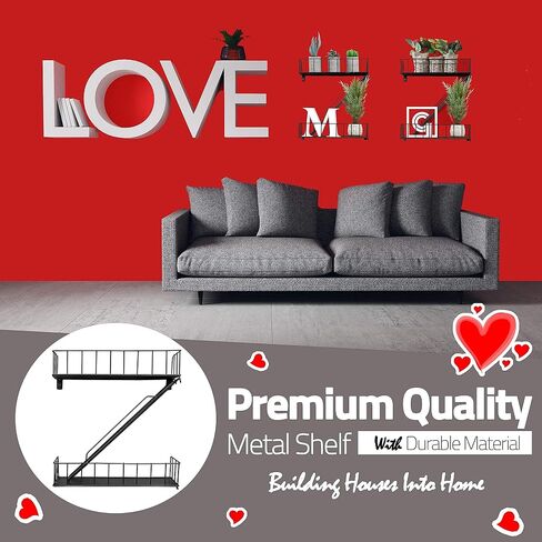 Beyond Basic Fire Escape Shelf - Versatile New York Inspired Modern Floating Hanging Wall Shelves Make a Great Action Figure or Planter Prepare to Receive Compliments for This Shelf in Saudi Arabia