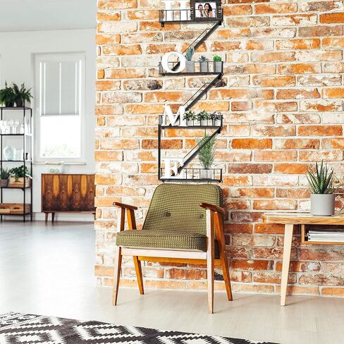 Beyond Basic Fire Escape Shelf - Versatile New York Inspired Modern Floating Hanging Wall Shelves Make a Great Action Figure or Planter Prepare to Receive Compliments for This Shelf in Saudi Arabia