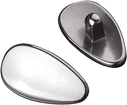 LMP Optical Supply Titanium Nose Pads 12mm Teardrop Screw-in for Eyeglass Nose Pads for Eyeglasses and Sunglasses 1 Pair (13mm Textured Slip Square) in Saudi Arabia