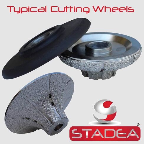 Diamond Profile Wheel 3/8 inch Radius - Demi Half Bullnose B10 Router Bit for Marble Stone Granite Edges by STADEA in Saudi Arabia