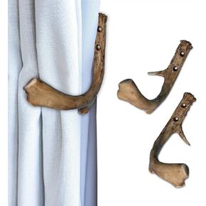 حامل ستارة خلفية من Mountain Mike's Repproductions Co. من البلاستيك، قرن الوعل ، مجموعة من 2 in Kuwait