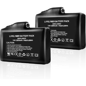 محول تيار متردد عالمي عالي السرعة وشاحن مزدوج محمول وبطارية (7.4 فولت 2200 مللي أمبير في الساعة (قطعتان) in Kuwait