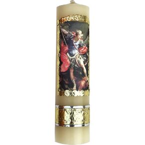 Archangel Saint Michael Archangel Colorful Candle Protection Angel Vela de San Miguel Arcangel