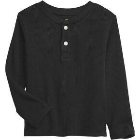 GAP Baby Boys' Thermal Long Sleeve Henley