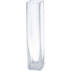 Royal Imports Flower/Bud Glass Vase Decorative Centerpiece, Home or Wedding 9"x2", Clear in Saudi Arabia