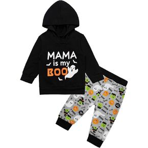 Yruiz Baby Boys' Mama is My Boo Outfit Set Halloween Ghost Romper in Kuwait
