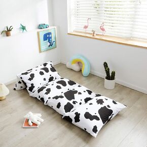 Mengersi Velvet Floor Pillows,Faux Fur Tie Dye Pillow Bed Floor Lounger Cover,Sleeping Mat for Kids Teen Toddler,Pillow Lounger for Reading Playing Games Party,Requires 5 Pillows(Queen,Blue)