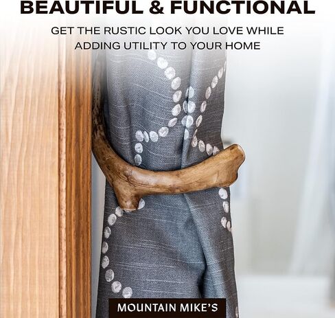 حامل ستارة خلفية من Mountain Mike's Repproductions Co. من البلاستيك، قرن الوعل ، مجموعة من 2 in Kuwait