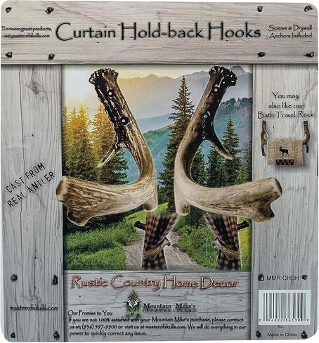 حامل ستارة خلفية من Mountain Mike's Repproductions Co. من البلاستيك، قرن الوعل ، مجموعة من 2 in Kuwait