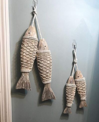 Wood Anchor Nautical Decor for Bathroom Wall Decor Hanging Ornament Wooden Boat Anchor with Crossbar Home Decor in Saudi Arabia