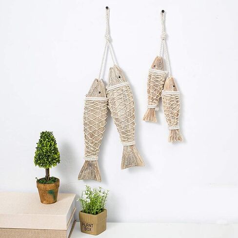 Wood Anchor Nautical Decor for Bathroom Wall Decor Hanging Ornament Wooden Boat Anchor with Crossbar Home Decor in Saudi Arabia