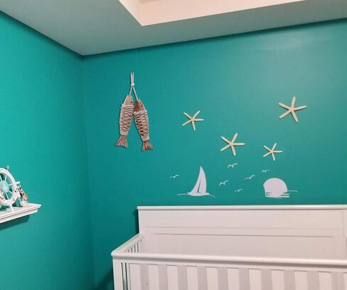 Wood Anchor Nautical Decor for Bathroom Wall Decor Hanging Ornament Wooden Boat Anchor with Crossbar Home Decor in Saudi Arabia