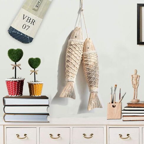 Wood Anchor Nautical Decor for Bathroom Wall Decor Hanging Ornament Wooden Boat Anchor with Crossbar Home Decor in Kuwait