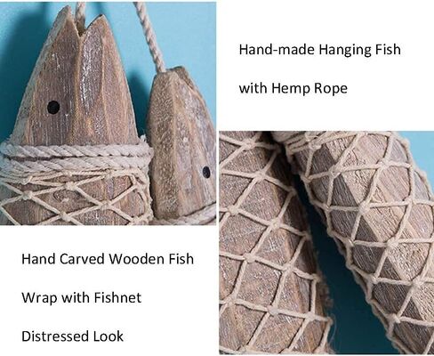 Wood Anchor Nautical Decor for Bathroom Wall Decor Hanging Ornament Wooden Boat Anchor with Crossbar Home Decor in Kuwait