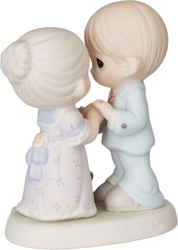 Precious Moments, We Share A Love Forever Young, 50th Anniversary, Bisque Porcelain Bisque Porcelain Figurine, 115912,Multi-colored,Medium in Saudi Arabia