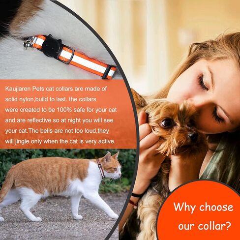 7 Pack Reflective-Breakaway Cat Collars with Bells, Adjustable 7-12in Cute Kitty Collar, Safe & Stylish Collars for Cats, Girl Cats, Male Cats, Pet Supplies,Fish Pendants, Accessories(Sky Blue) in Kuwait