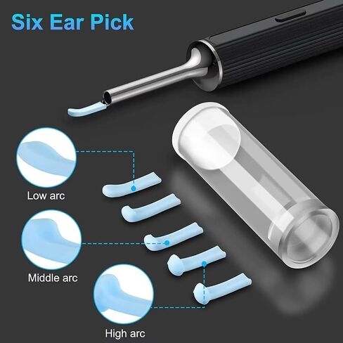 Ear Wax Removal, Ear Cleaner with Camera, Ear Remover with 1080P Camera, Otoscope with Light, Earwax Remover Tools for iPhone, iPad, Android Smart Phones in Saudi Arabia