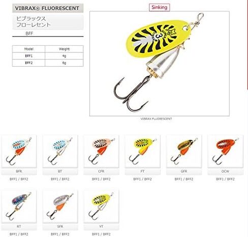 Rapala(ラパラ) スピナー ブルーフォックス ビブラックスフローレセント BFF ルアー in Saudi Arabia
