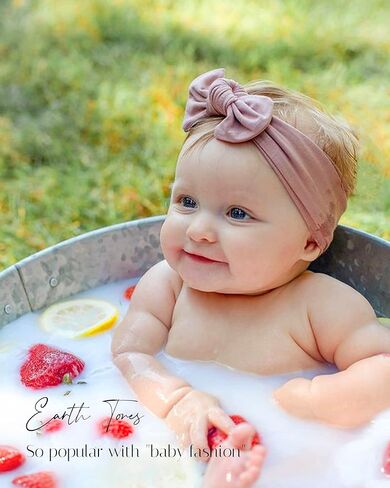 jollybows 40 حزمة من عصابات الرأس المصنوعة من النايلون للأطفال، ربطات شعر مطاطية مصنوعة يدويًا من إكسسوارات الشعر للفتيات حديثي الولادة والأطفال الصغار in Kuwait