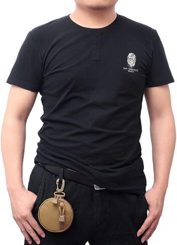 هوفيكو محفظة عملات معدنية، 3 عبوات من الحقائب التكتيكية المستديرة الصغيرة، شنط مطورة للاستخدام اليومي والعتاد العسكري مع خطاف للصيد والرماية والتخييم in Kuwait