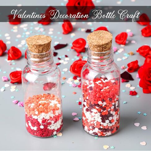Zhehao 150 Packs 1 oz Plastic Sand Art Bottles with Cork Stoppers and 30 Funnels Mini Jars with Cork Lids Potion Bottles with Mini Cork Bottles Clear Containers for Sand Art Message Crafts Supplies in Saudi Arabia