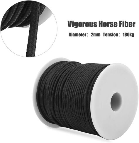50M 2mm Speargun Reel Line Wear Resistance Spearfishing Line Heavy Duty All Purpose Utility Cord (Black) in Saudi Arabia