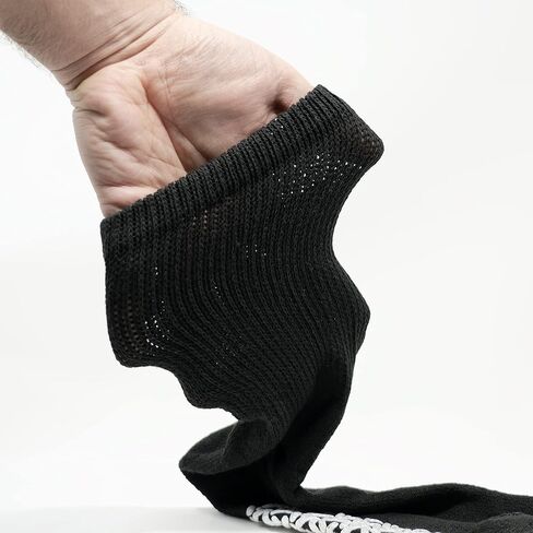 AMU Solutions 6 Pairs Non-Binding Loose Fit Crew Sock - Non-Slip Diabetic Socks for Men and Women in Saudi Arabia