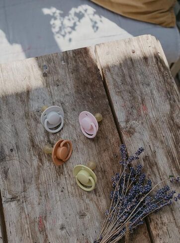 BIBS Pacifiers - De Lux Collection | BPA-Free Baby Pacifier | Made in Denmark | Set of 2 Candy Apple/Haze Color Premium Soothers in Saudi Arabia