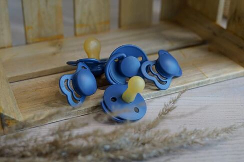 BIBS Pacifiers - Supreme Collection | BPA-Free Baby Pacifier | Made in Denmark | Set of 2 Island Sea Color Premium Soothers | Size 0-6 Months in Saudi Arabia