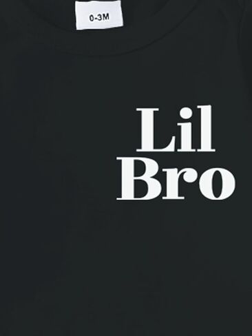 ملابس متطابقة من Big Bro Lil Bro، قمصان إعلان حمل الطفل الجديد، قمصان للأطفال الصغار تم ترقيتها إلى تي شيرت Big Bro in Kuwait