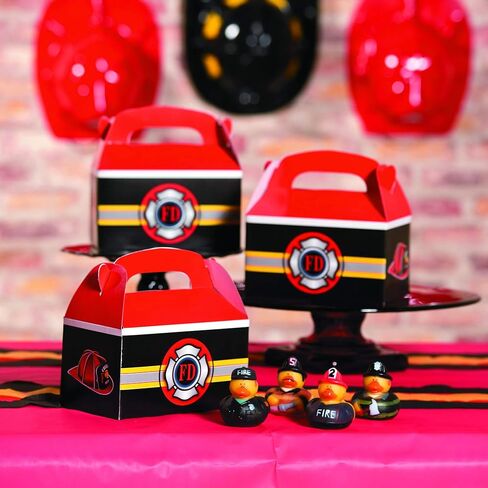 Fun Express Firefighter Rubber Duckies (Set of 12 Ducks) Fire Party Favors and Supplies in Saudi Arabia