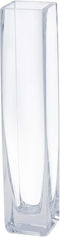 Royal Imports Flower/Bud Glass Vase Decorative Centerpiece, Home or Wedding 9"x2", Clear in Saudi Arabia