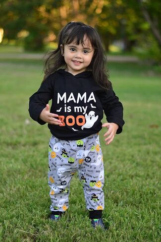Yruiz Baby Boys' Mama is My Boo Outfit Set Halloween Ghost Romper in Kuwait