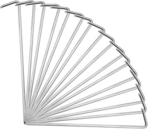 TAODAN 18PCS Garden Tent Pegs Heavy Duty Metal Tent Stakes for Canopy Outdoor Christmas Decorations Picnic Blanket Garden Net Tree Plant Shelter Railing Pergola in Saudi Arabia