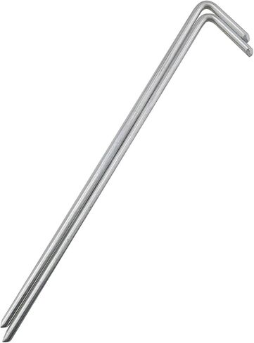 TAODAN 18PCS Garden Tent Pegs Heavy Duty Metal Tent Stakes for Canopy Outdoor Christmas Decorations Picnic Blanket Garden Net Tree Plant Shelter Railing Pergola in Saudi Arabia