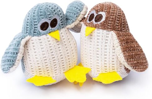 DKTIE Cat Toys with Catnip - Kitten Teething Toys, Cat Stuff for Indoor Cats, Catnip Toys for Cats, Cat Chew Toy, Kitty Toys - Cute Penguin Shape, Set of 2 (MRWJ12) (Penguins) in Kuwait