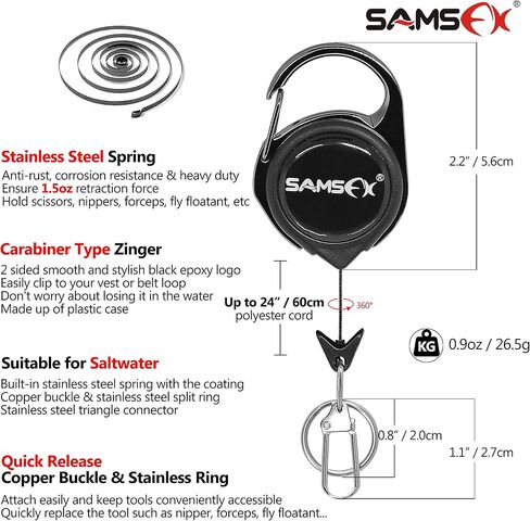 أداة ربط عقدة الصيد من SAMSFX، ماكينة قص خط الصيد مع ضام، ملحقات لمبراة الخطاف، أداة عقدة سريعة ومنظف عين الخطاف in Kuwait