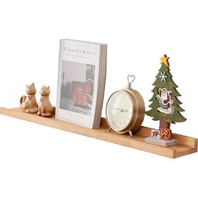 Floating Shelf for Wall Natural Oak Wood Wall Shelves 12 inches, Display Picture Ledge Shelf for Bedroom Living Room Bathroom Office Kitchen Wall Storage Shelves in Kuwait