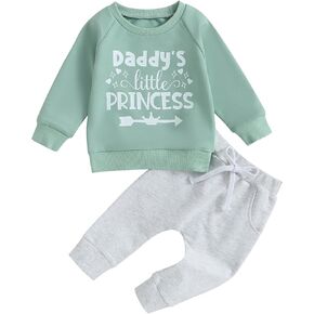 GOOCHEER Toddler Girl Clothes Long Sleeves Shirt and Pants Outfit Toddler Girl Spring Fall Winter Clothing Set in Saudi Arabia