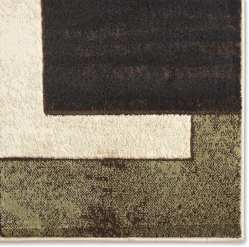 Home Dynamix Tribeca Mason Contemporary Geometric Area Rug, Brown/Red, 5'2"x7'2" in Saudi Arabia