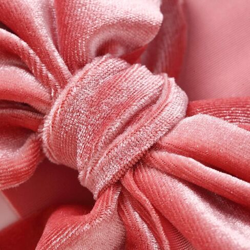 انزوني 9 عبوات من عصابات الرأس المخملية فائقة التمدد معقودة على شكل عمامة اكسسوارات للشعر للفتيات الصغيرات والرضع والأطفال in Kuwait