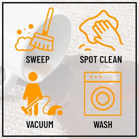 Ottomanson Ottohome Collection Non-Slip Rubberback Bordered Design 3x5 Indoor Area Rug, 3'3" x 5', Brown in Kuwait