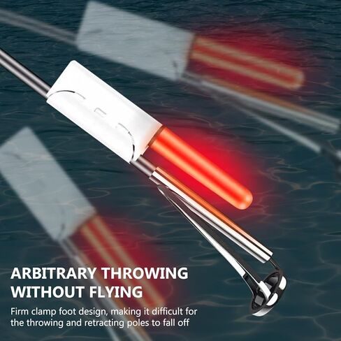 Fishing Glow Sticks LED Fishing Pole Light, 12 Pieces LED Glow Sticks for Fishing Night Fishing Rod Lights Tip LED, Waterproof Glow in The Dark Fishing Pole for Sea Fishing Tackle Rod (Green, Red) in Kuwait