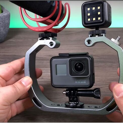 Sevenoak Aluminum Alloy Micro Film Making kit Video Cage Diving Rig Stabilizer SK-GHA6 & GoPro Mount Adapter for Action Cameras GoPro Hero3 3+ 4 5 6 Action Cameras for Underwater Video & Photography in Kuwait