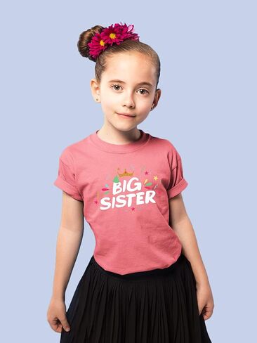 تاج قميص الأخت الكبرى للفتيات الصغيرات تم الترويج له وأنا ذاهبة إلى زي الإعلان in Kuwait