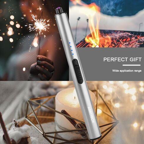 ARECTECH Electric Candle Rechargeable Lighter Arc Plasma Lighters for Candle Kitchen Camping Christmas Type-C Black in Kuwait