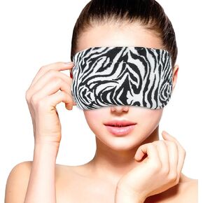 قناع عين للتسخين في الميكروويف من فومي كير | معطر باللافندر وقابل لإعادة الاستخدام، ضغط لصداع الشقيقة والعيون الجافة والصداع والجيوب الأنفية | لفافة حرارة رطبة مهدئة (الحمار الوحشي) in Kuwait