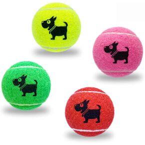 Weierfu 12 Pack Tennis Ball for Dogs,Dog Tennis Balls for Medium Small Dogs,2.5" Bright Colors Fetching Training Dog Balls in Saudi Arabia