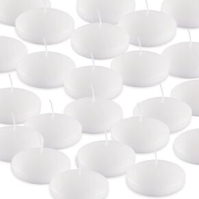 12 Bulk White Floating Candles-2 inch Unscented Tealights -for Romantic Weddings Decorations Pool Centerpieces Parties in Saudi Arabia